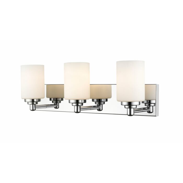 Z Lite Soledad 3 Light Bathroom Vanity Light In Chrome