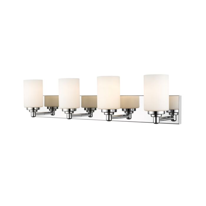 Z Lite Soledad 4 Light Bathroom Vanity Light In Chrome