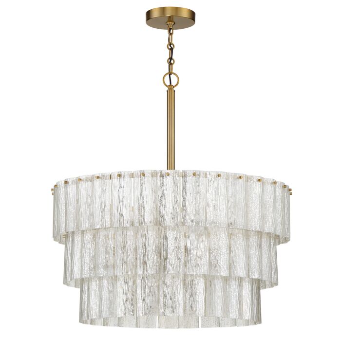Craftmade Museo 9 Light 24 Inch Pendant Light in Satin Brass