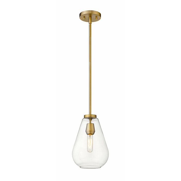 Z Lite Ayra 1 Light Pendant Light In Olde Brass