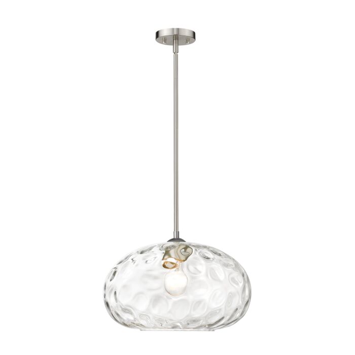 Z Lite Chloe 1 Light Pendant Light In Brushed Nickel