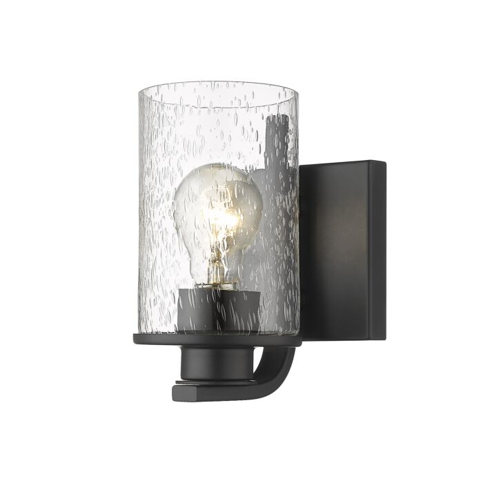 Z Lite Beckett 1 Light Wall Sconce In Matte Black