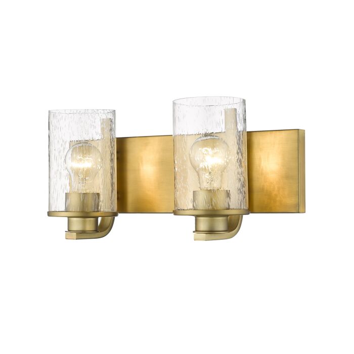 Z Lite Beckett 2 Light Bathroom Vanity Light In Olde Brass
