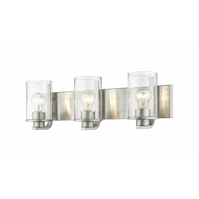 Z Lite Beckett 3 Light Bathroom Vanity Light In Brushed Nickel
