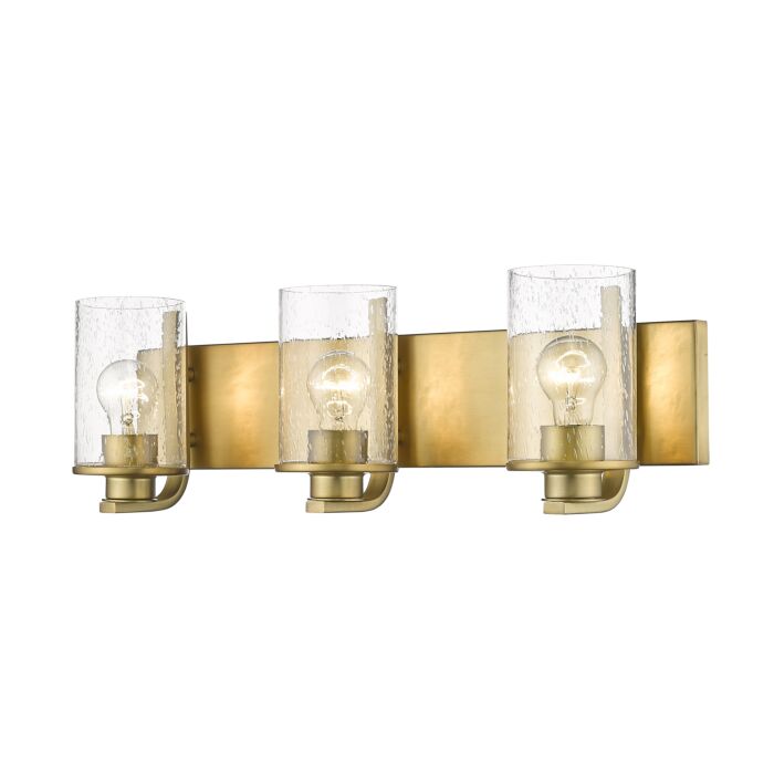 Z Lite Beckett 3 Light Bathroom Vanity Light In Olde Brass