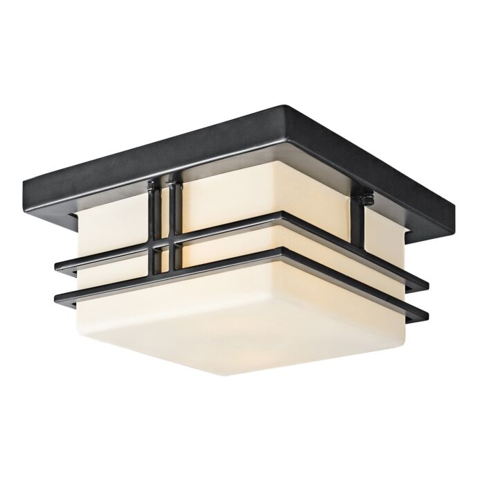 Kichler Tremillo 2 Light Outdoor Flush & Semi Flush Mount   Black
