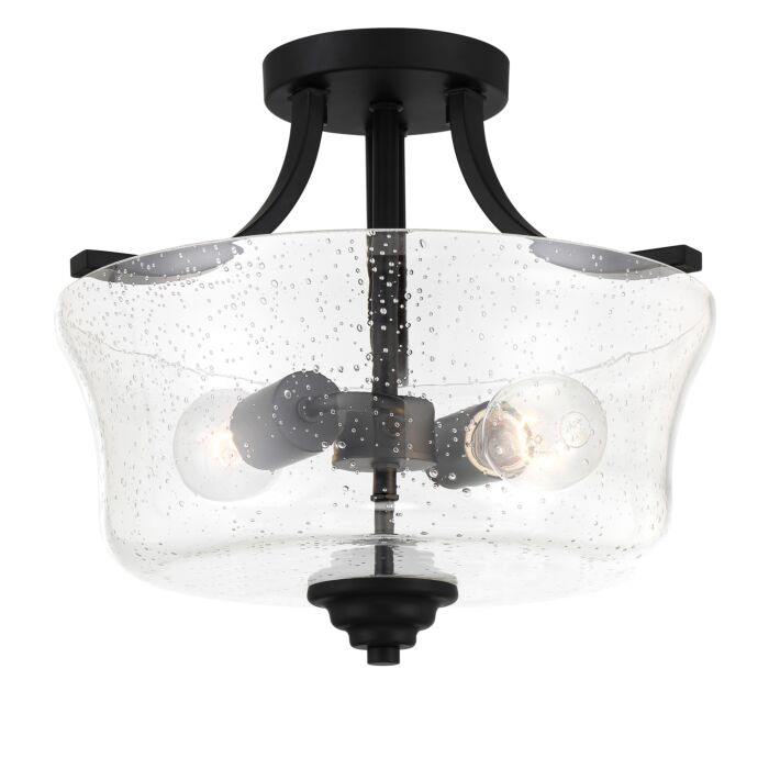 Minka Lavery Shyloh 2 Light Ceiling Light in Coal
