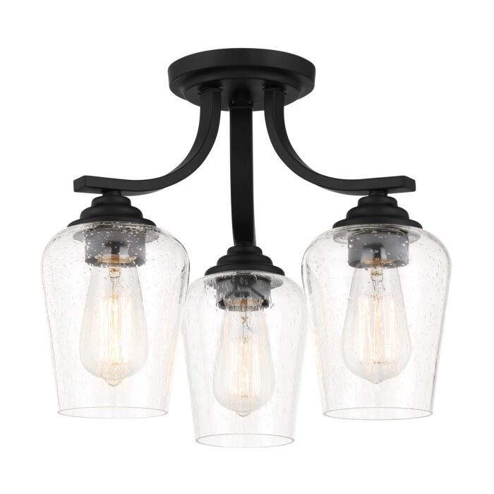 Minka Lavery Shyloh 3 Light Ceiling Light in Coal