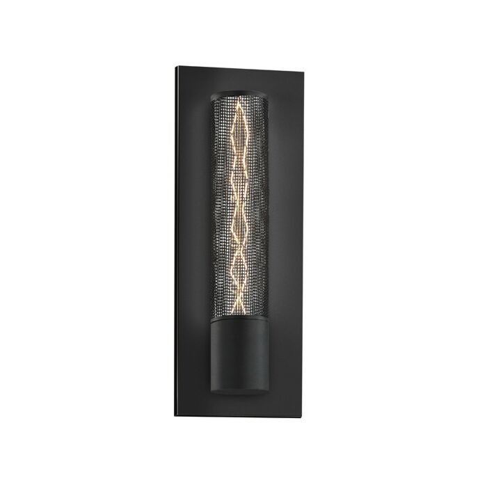 Sonneman Gotham 16 Inch Panel Wall Sconce in Textured Black