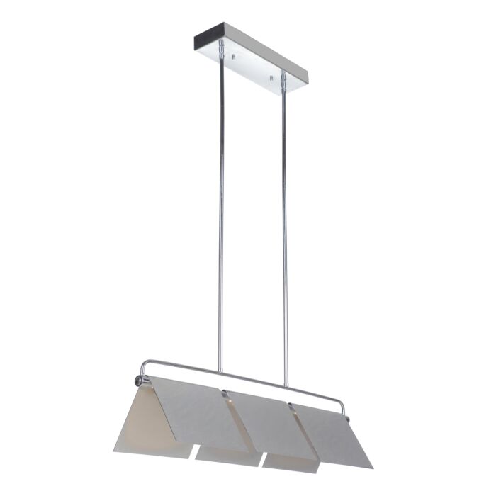 Craftmade Tente 3 Light 8 Inch Kitchen Island Light in Chrome