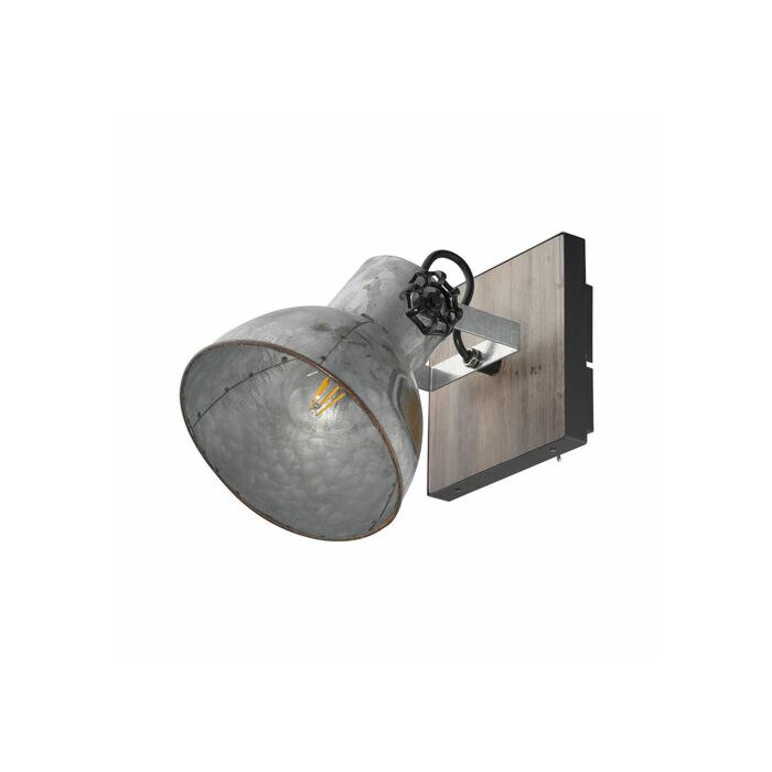 Barnstaple 1 Light 6.89 inch Distressed Zinc and Black Wall Sconce Wall Light