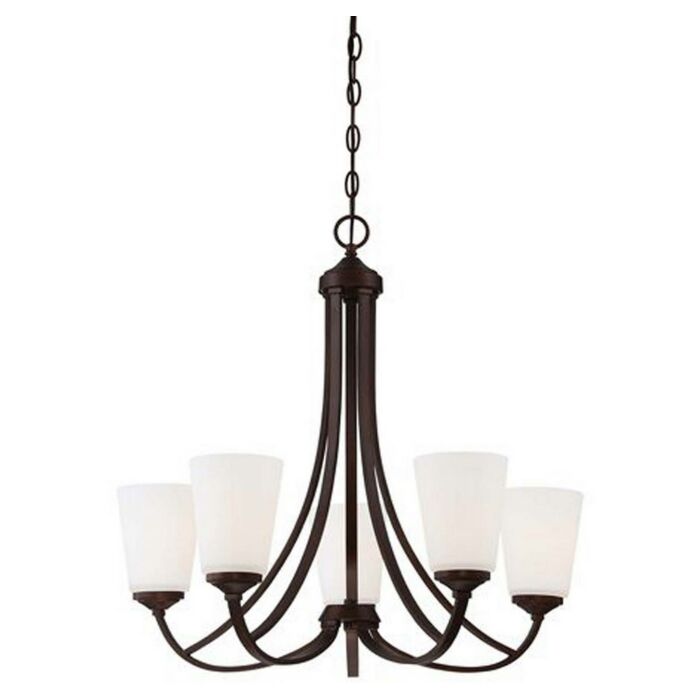 Minka Lavery Overland Park 5 Light Chandelier in Vintage Bronze