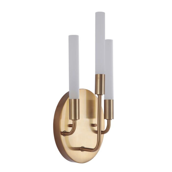 Craftmade Valdi 3 Light 15 Inch Wall Sconce in Satin Brass