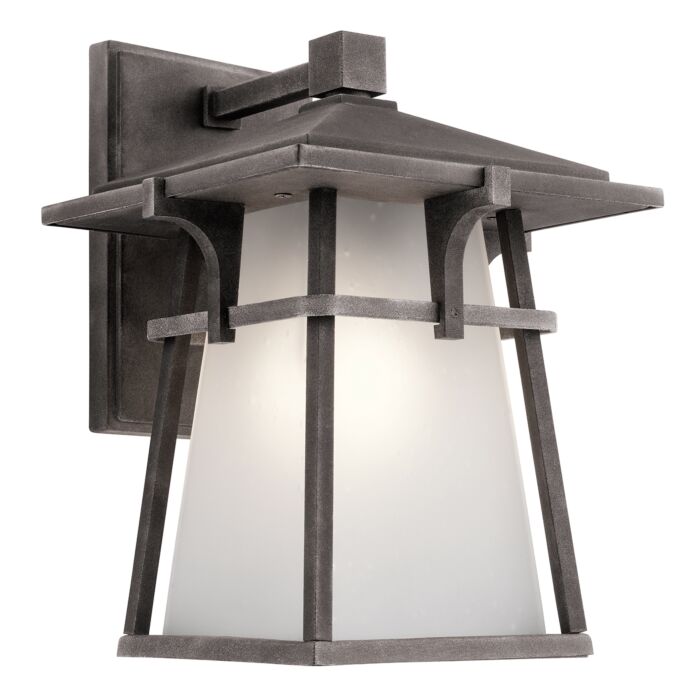 Kichler Beckett 1 Light Medium Outdoor Wall Lantern in Weathered Zinc