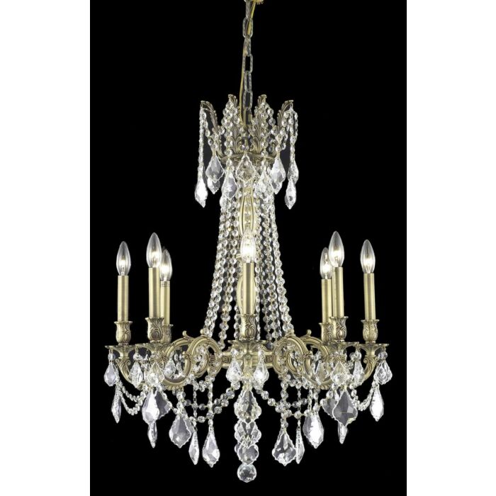 Rosalia 8-Light Chandelier in French Gold