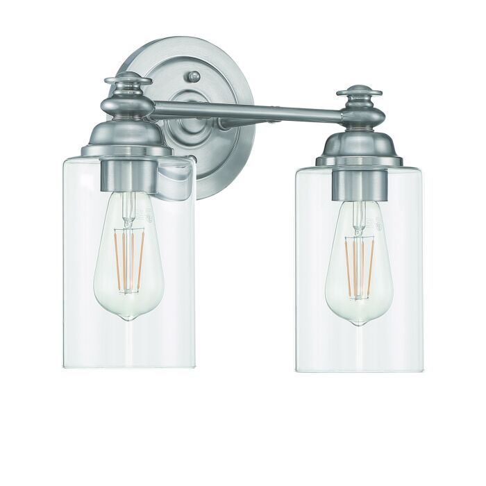 Craftmade Dardyn 2 Light Mini Pendant in Brushed Polished Nickel