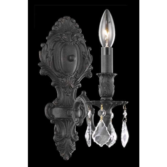 Monarch 1-Light Wall Sconce in Dark Bronze