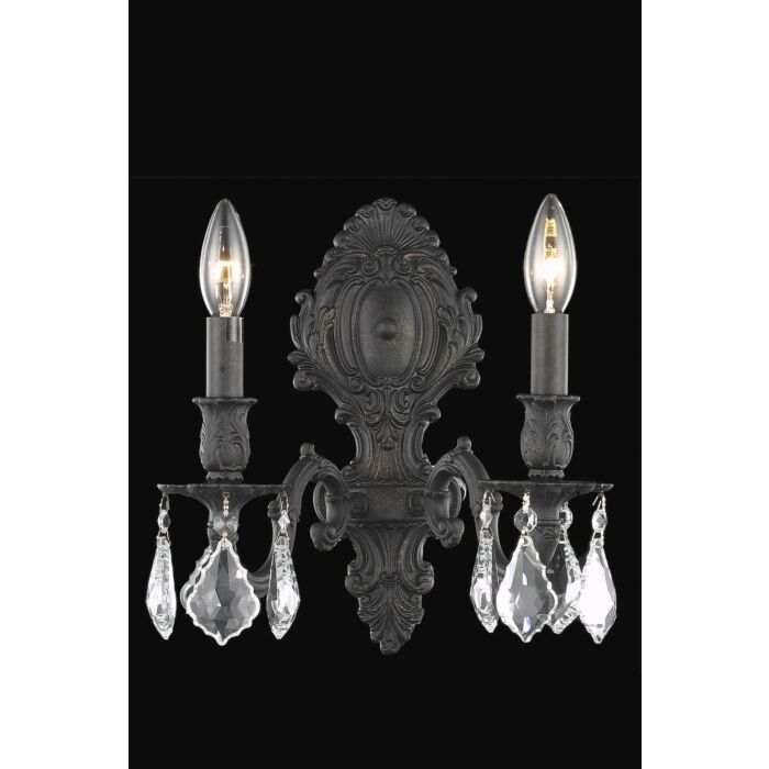 Monarch 2-Light Wall Sconce in Dark Bronze