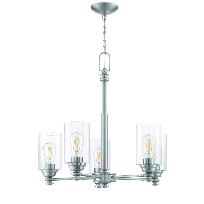 Craftmade Dardyn 5 Light Mini Pendant in Brushed Polished Nickel
