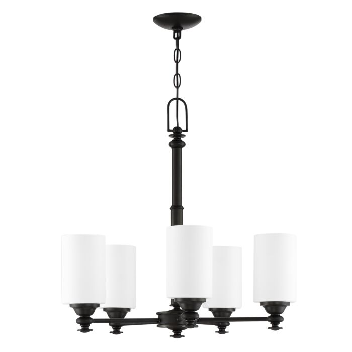 Craftmade Dardyn 5 Light Transitional Chandelier in Espresso