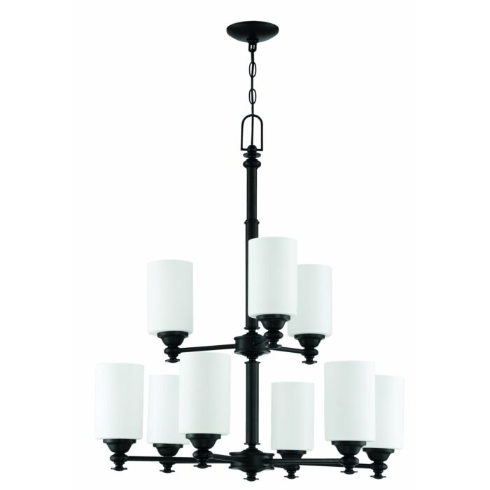 Craftmade Dardyn 9 Light Transitional Chandelier in Espresso