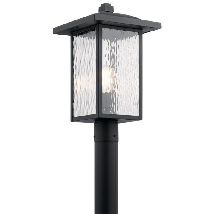 Kichler Capanna Outdoor Post Mount 1 Light in Textured Black