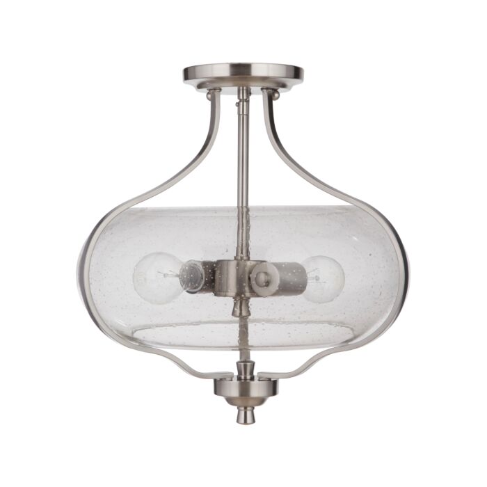 Craftmade Serene 2 Light 15 Inch Ceiling Light in Brushed Polished Nickel