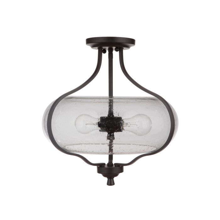 Craftmade Serene 2 Light 15 Inch Ceiling Light in Espresso