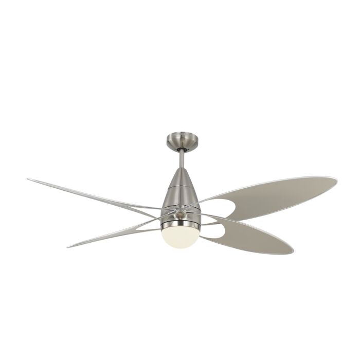 Monte Carlo Butterfly 54 Inch Indoor Ceiling Fan in Brushed Steel