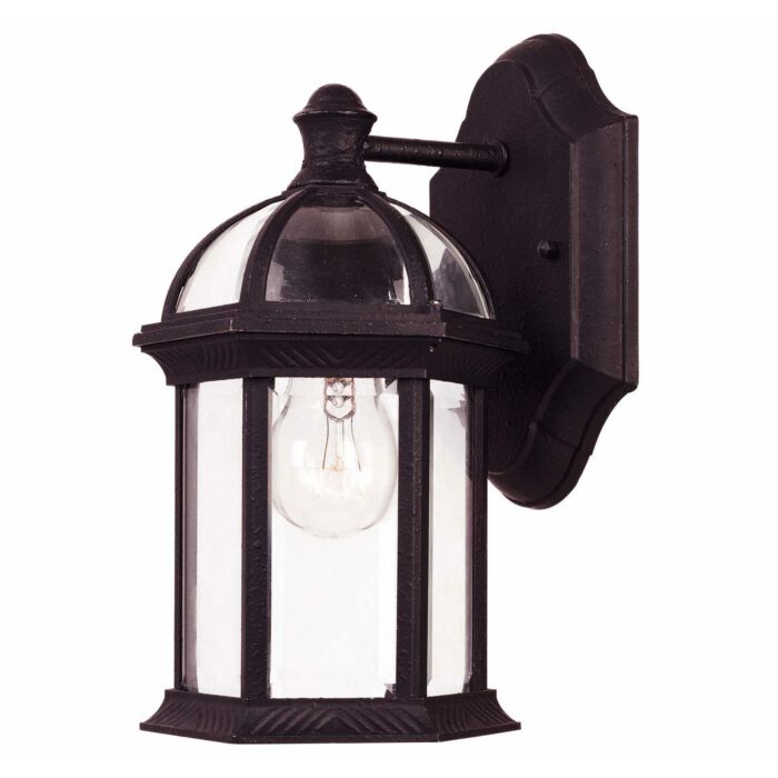 Savoy House Kensington 1 Light Outdoor Wall Lantern in Textured Black