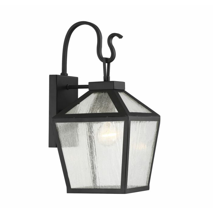 Savoy House Woodstock 1 Light Outdoor Wall Lantern in Black