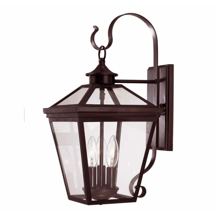 Savoy House Ellijay 3 Light Outdoor Wall Lantern in English Bronze