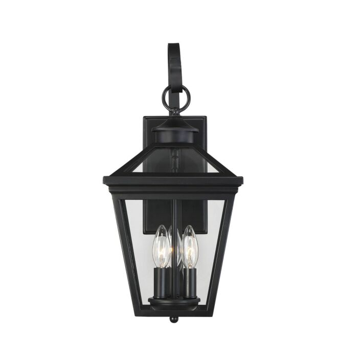 Savoy House Ellijay 3 Light Outdoor Wall Lantern in Black