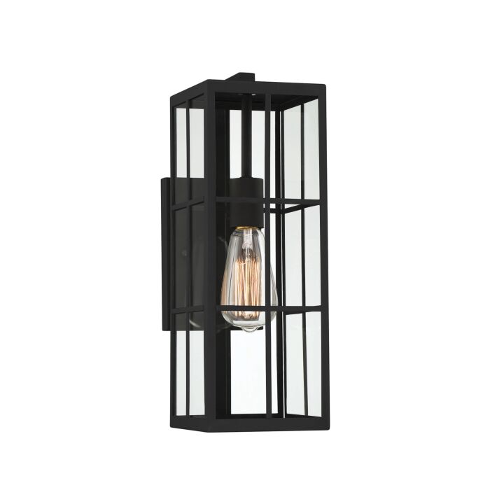 Savoy House Ericson 1 Light Outdoor Wall Lantern in Matte Black