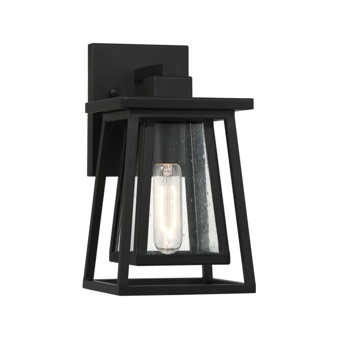 Savoy House Denver 1 Light Outdoor Wall Lantern in Matte Black
