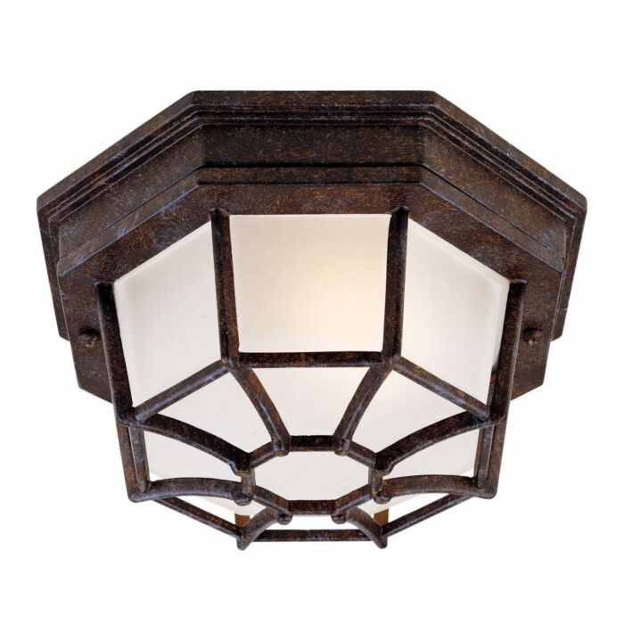 Savoy House Exterior Collections 1 Light Outdoor Ceiling Light in Rustic Bronze
