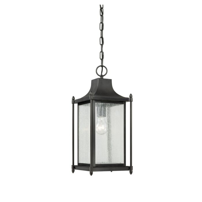 Savoy House Dunnmore 1 Light Outdoor Hanging Lantern in Black