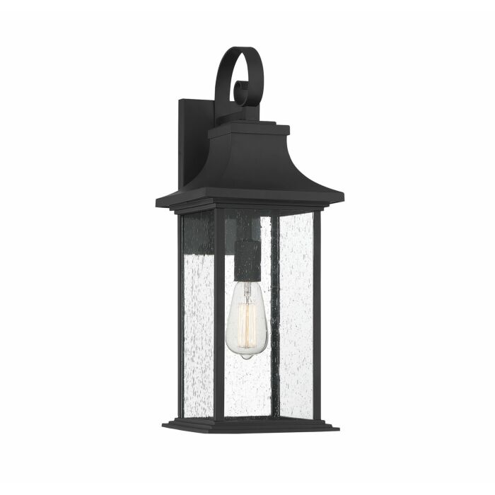 Savoy House Hancock 1 Light Outdoor Wall Lantern in Matte Black
