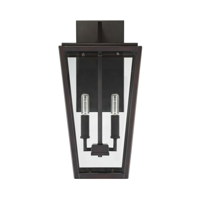 Savoy House Milton 2 Light Outdoor Wall Lantern in English Bronze