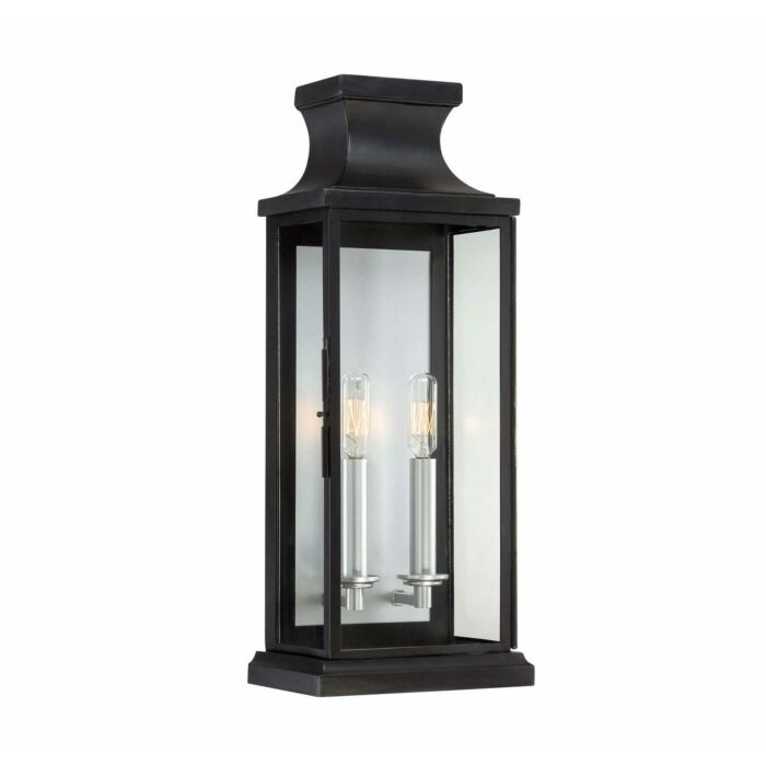 Savoy House Brooke 2 Light Outdoor Wall Lantern in Matte Black
