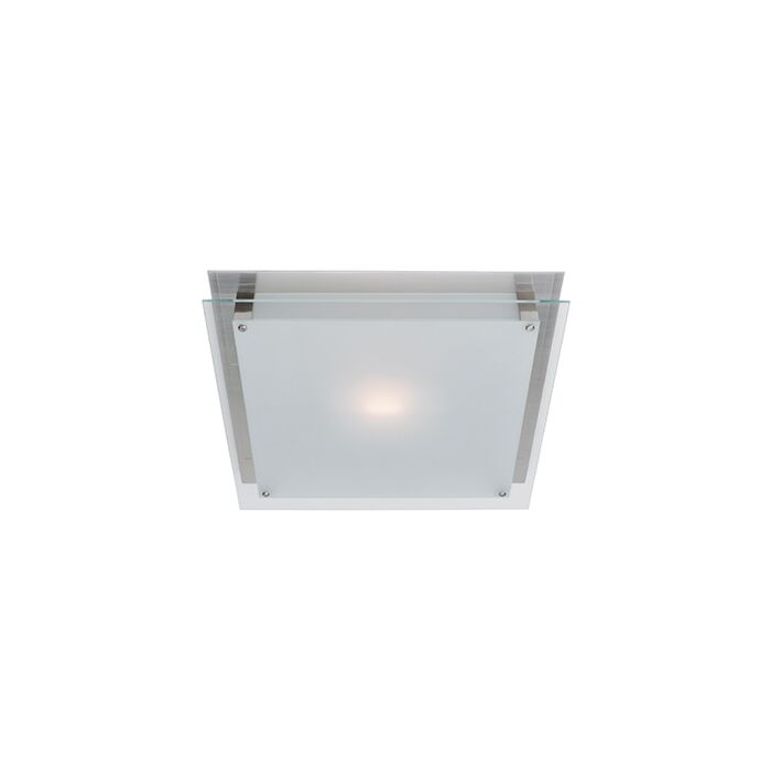 Access Vision 2 Light 16 Inch Ceiling Light in Brushed Steel