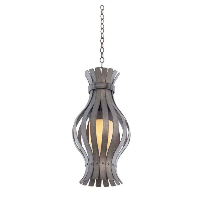 Kalco Holmes 1 Light Medium Pendant in Charcoal