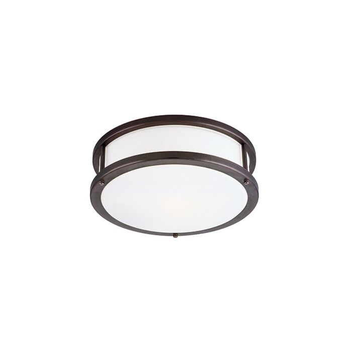 Access Lighting Conga 4.5 Inch 2 Light Opal Glass Flush Mount in Bronze
