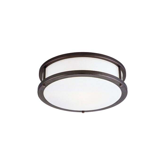 Access Lighting Conga 5.25 Inch 3 Light Opal Glass Flush Mount in Bronze