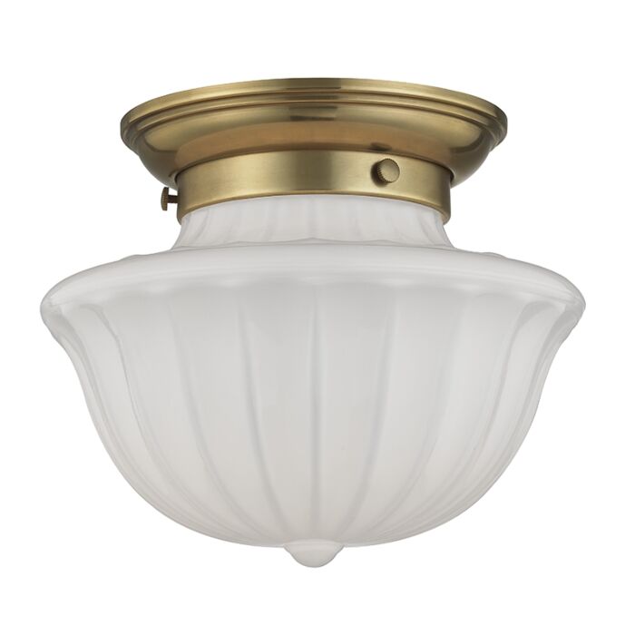Hudson Valley Dutchess Ceiling Light in Aged Brass