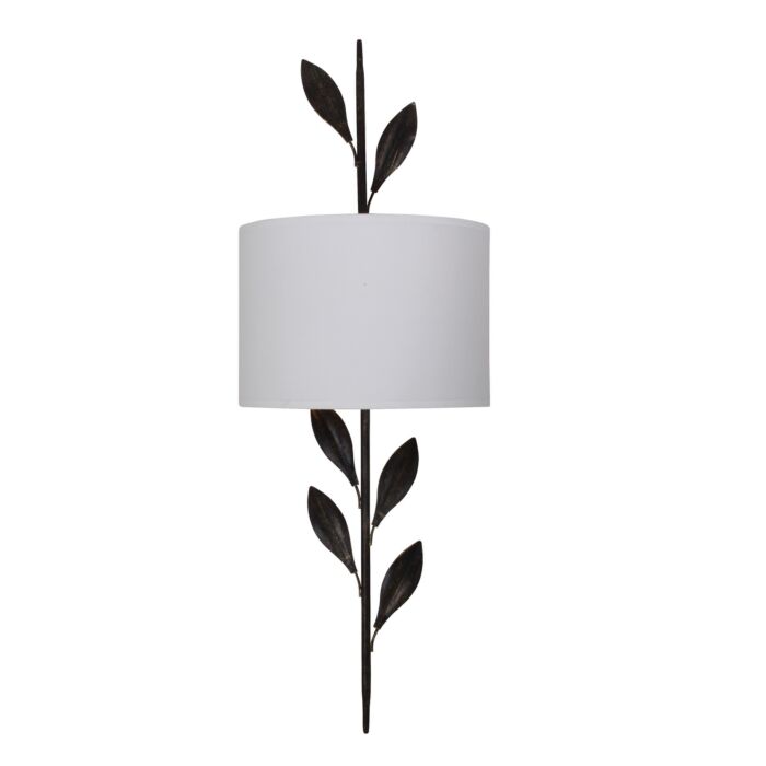 Crystorama Broche 2 Light 25 Inch Wall Sconce in English Bronze