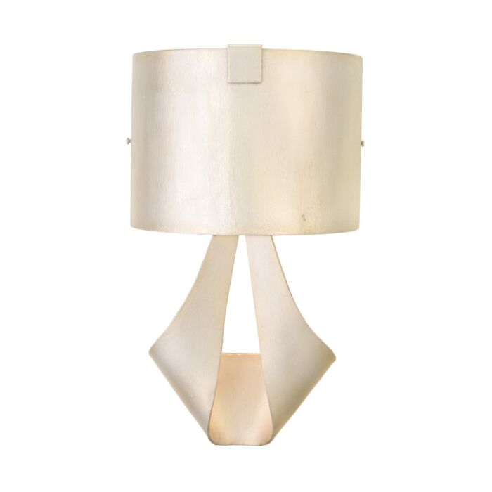 Kalco Barrymore 16 Inch Wall Sconce in Pearl Silver