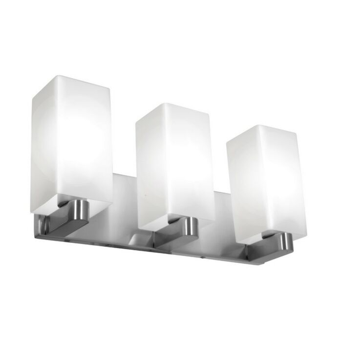 Access Archi 3 Light 9 Inch Bathroom Vanity Light in Brushed Steel