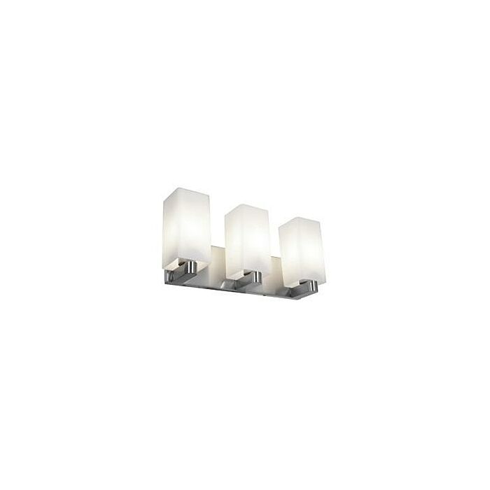 Access Archi 3 Light 9 Inch Bathroom Vanity Light in Brushed Steel