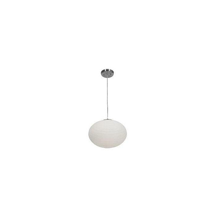 Access Callisto 2 Light Pendant Light in Brushed Steel